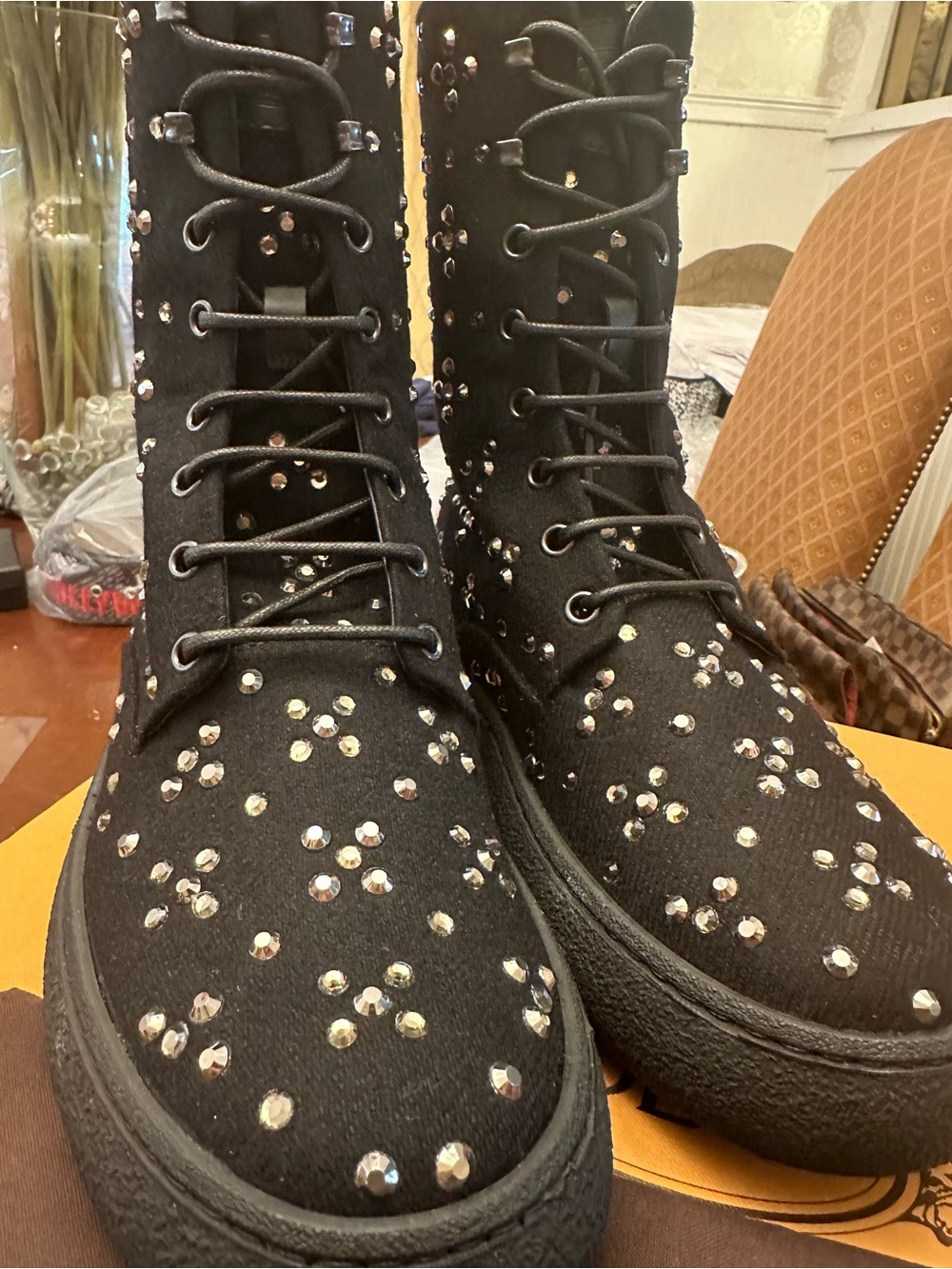 BNIB Tod's Women's Gommini Embellished Boots NEW IN BOX 34.5